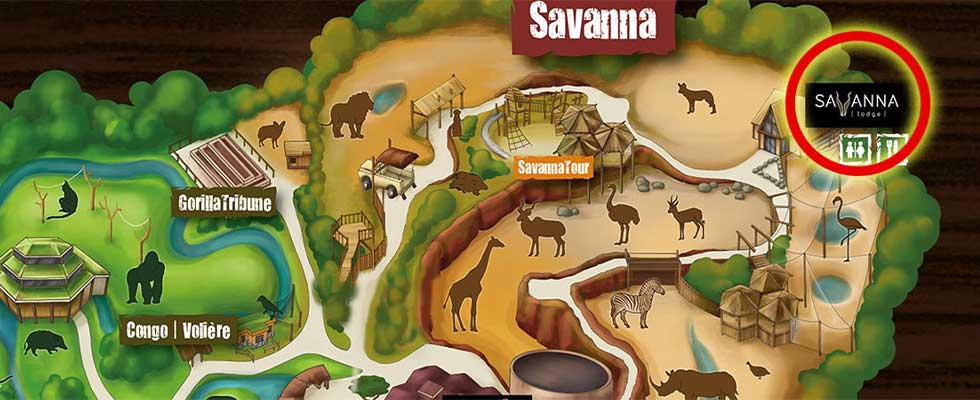 Locatie restaurant SavannaLodge 